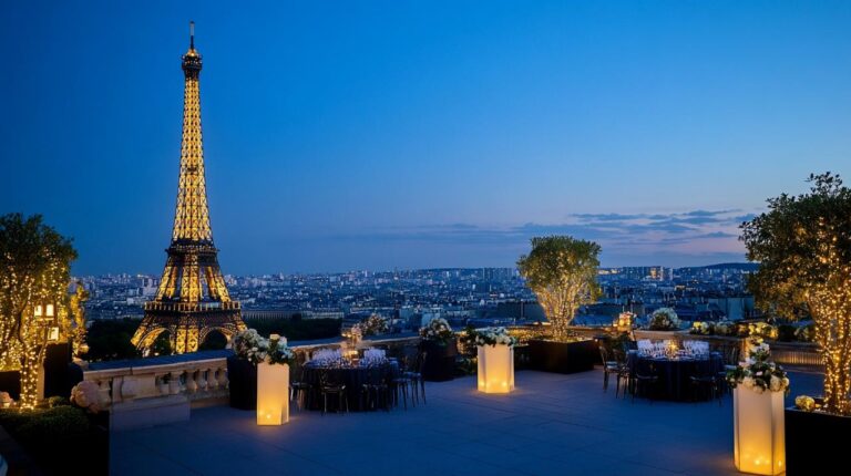 Location d&rsquo;un rooftop à Paris pour des événements inoubliables avec vue sur la Tour Eiffel